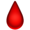 Drop of Blood emoji on Apple